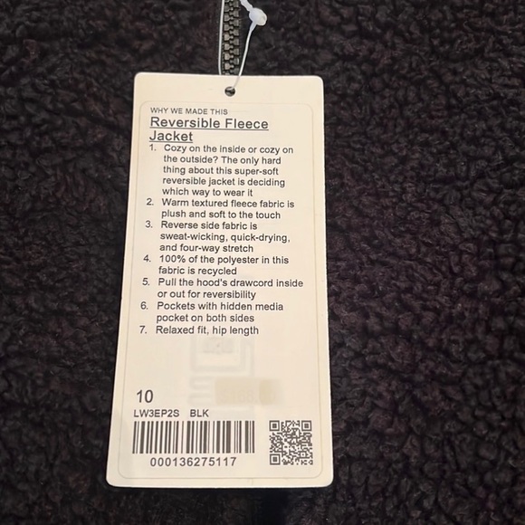 Lululemon Reversible Sherpa Jacket with hood - Picture 6 of 7